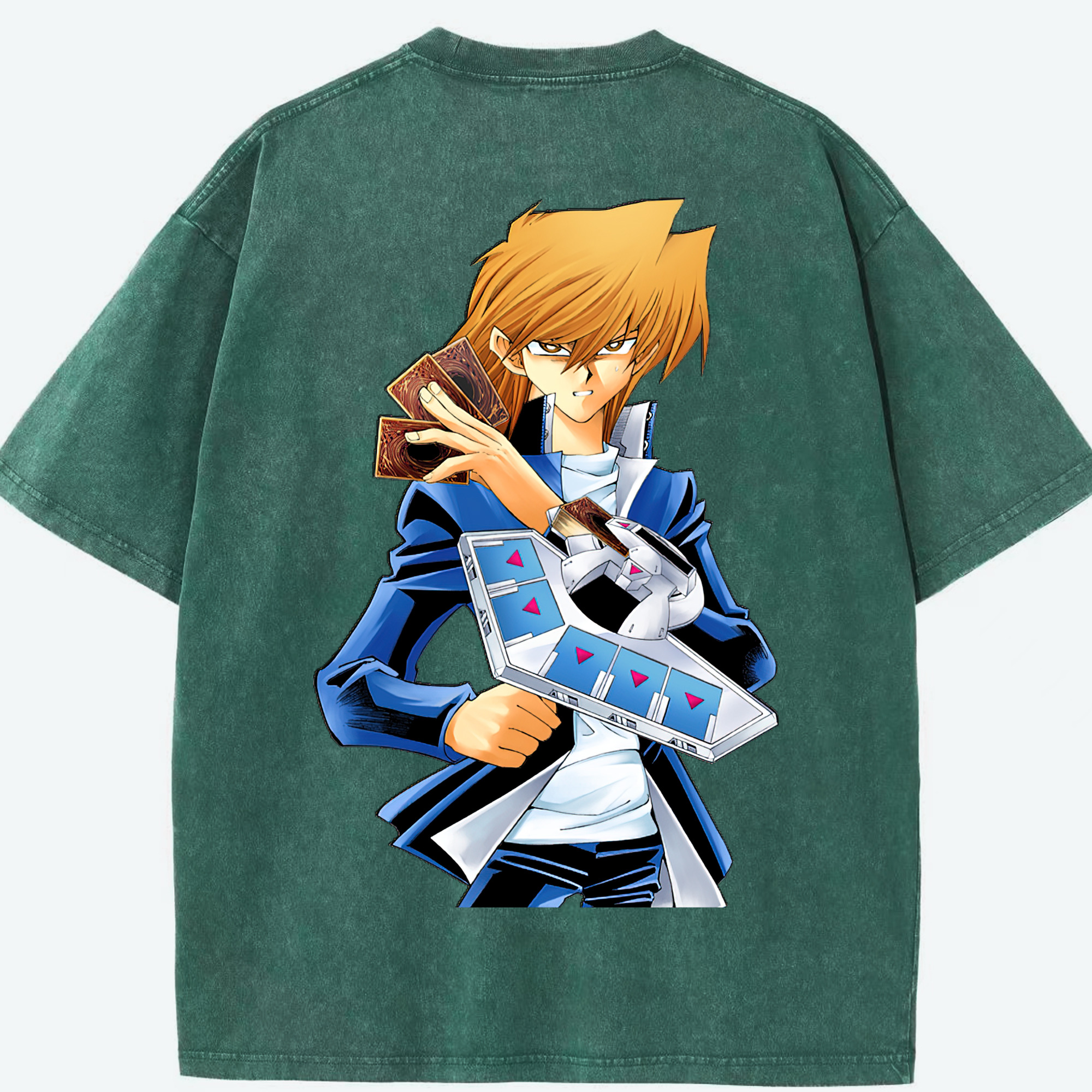 （画像用） 遊☆戯☆王 Yu-Gi-Oh! 綿100% ヴィンテージ風 半袖Tシャツ（背面プリント）